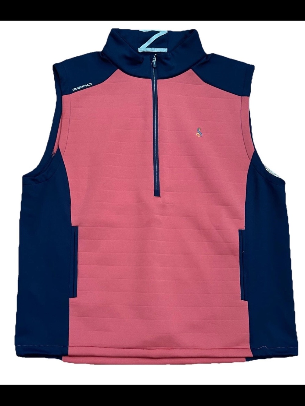 Zero Restriction Performance Vest Mens Navy Red XXL Lightweight Golf